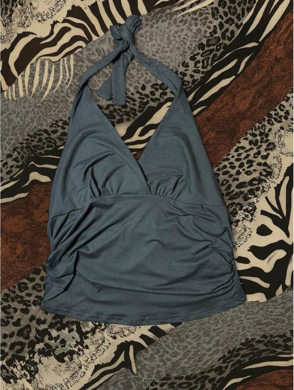 Women's Black Crop-top